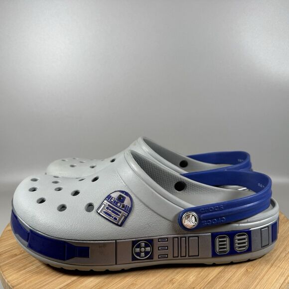S Crocs Crocband R2-D2 Clog Mens 9 Womens 11 Grey Blue‎ Star Wars main image 6